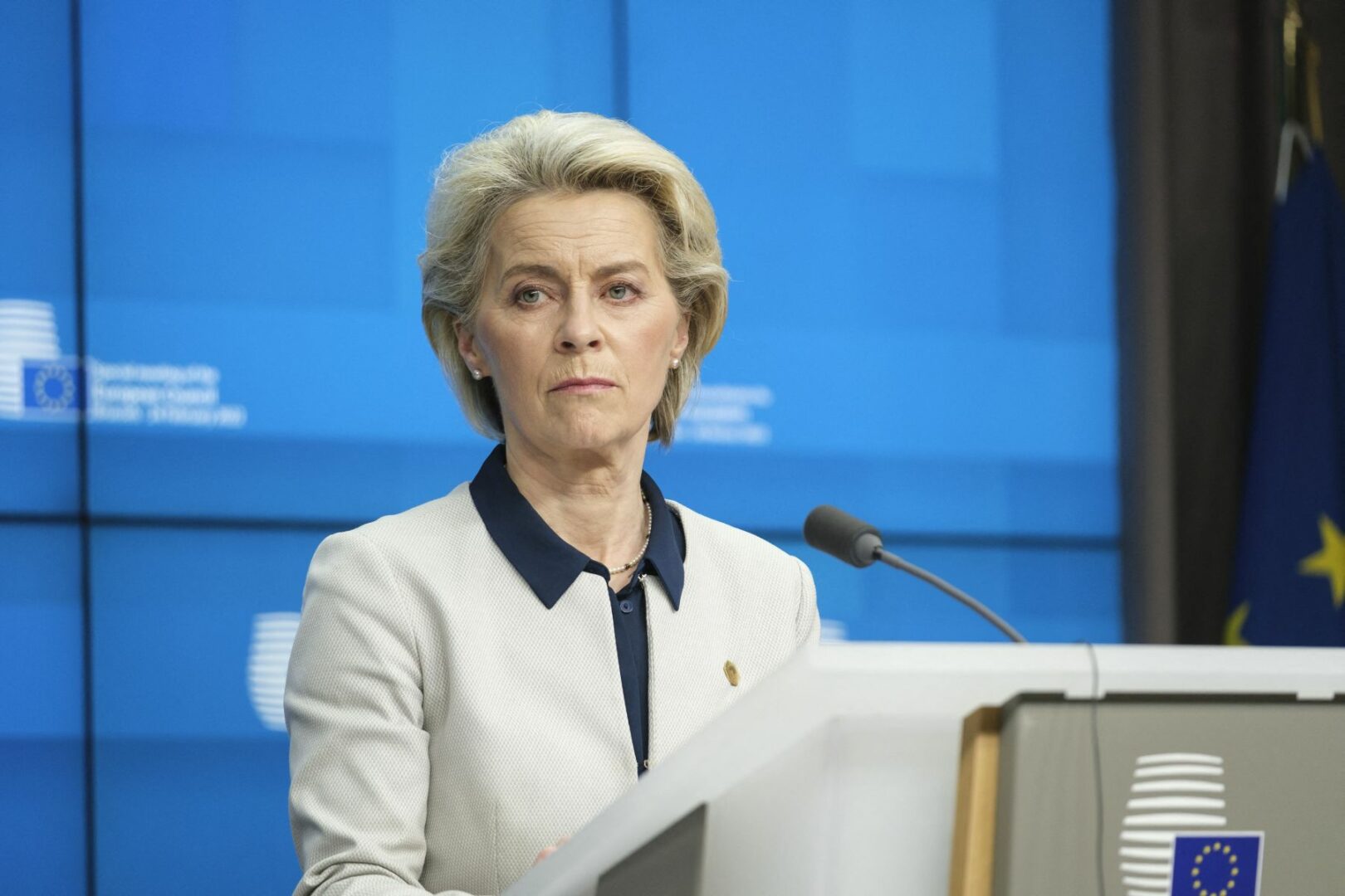 Ursula von der Leyen “La via per pace è la forza, l’Ue sostiene Kiev” Ursula von der Leyen “La via per pace è la forza, l’Ue sostiene Kiev”