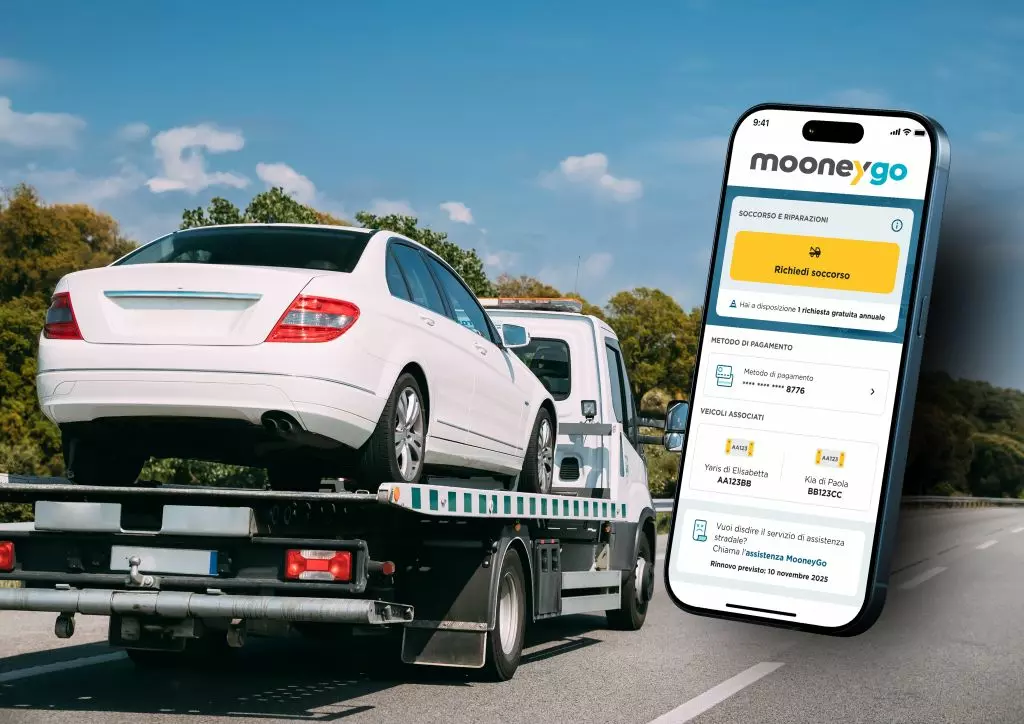 MooneyGo completa l’offerta del telepedaggio con l’assistenza stradale MooneyGo completa l’offerta del telepedaggio con l’assistenza stradale