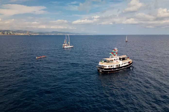 Global Sumud Flotilla rientrata nel porto di Barcellona per il maltempo Global Sumud Flotilla rientrata nel porto di Barcellona per il maltempo