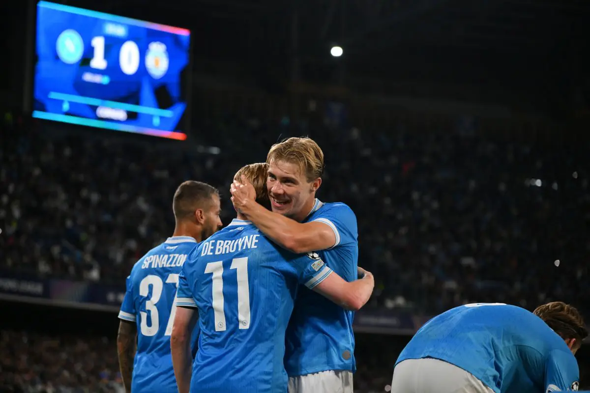 Doppietta di Hojlund, Napoli batte Sporting 2-1 Doppietta di Hojlund, Napoli batte Sporting 2-1