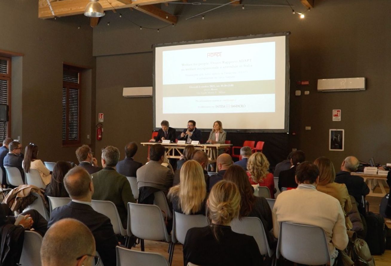 Da Intesa Sanpaolo e Adapt 8^ Rapporto su welfare occupazionale italiano Da Intesa Sanpaolo e Adapt 8^ Rapporto su welfare occupazionale italiano