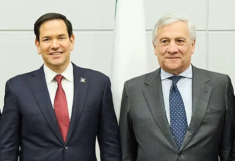 Tajani sente Rubio “Al lavoro per una rapida attuazione del Piano Trump”