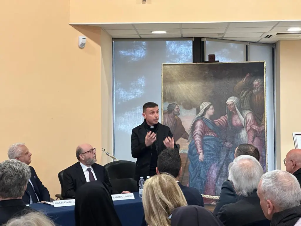 Banca del Fucino, svelato a L’Aquila il restauro della tela “La Visitazione”