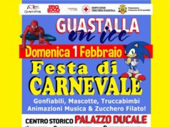 Carnevale in maschera per il “Gran finale” della pista di ghiaccio di Guastalla