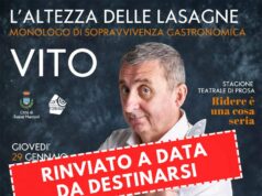 Sasso Marconi: rinviato l’appuntamento a teatro con Vito di giovedì 29 gennaio