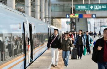 Cina, 121 mln di tratte percorse in treno durante la Festa di primavera