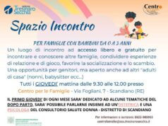 Ausl IRCCS Reggio Emilia, Distretto di Scandiano: nuova opportunità allo Spazio Incontro del Centro per le Famiglie