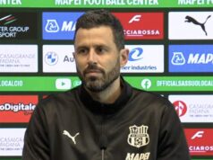 Sassuolo, Grosso prima della Lazio: “Avversario di valore, servirà coraggio. Quanto fatto finora non ci dà crediti”