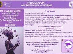 “Fibromialgia, affrontiamola insieme”, domenica 24 maggio l’iniziativa alla Casa di Quartiere Katia Bertasi