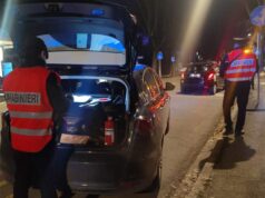 I controlli dei carabinieri nel centro storico di Carpi