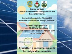 A San Felice incontro sulla CER (Comunità energetiche rinnovabili)
