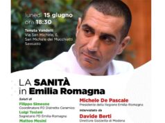 La sanità in Emilia-Romagna: lunedì 15 giugno a Sassuolo Michele de Pascale